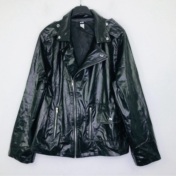 T-Birds Grease Faux Leather jacket XL Costume. C - Picture 3 of 5